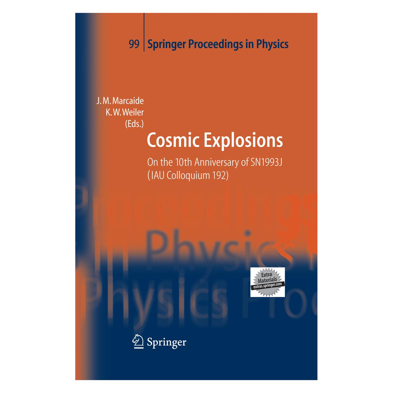 Springer Cosmic Explosions (Englisch, Softcover, J. M. Marcaide, Kurt Weiler) (55580705)