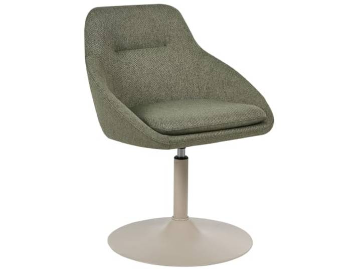 Beliani Esszimmerstuhl Stoff hellgrün 360° Drehfunktion modernes Design Westminister
