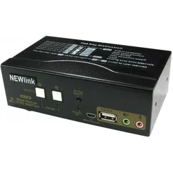 Cables Direct Newlink 2 Port Dual Screen HDMI Kvm, KVM-Switch Kabel