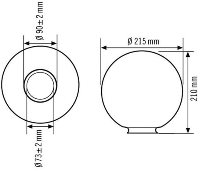 ESYLUX Systemglas Monza EL10026164 transparent (EL10026164)