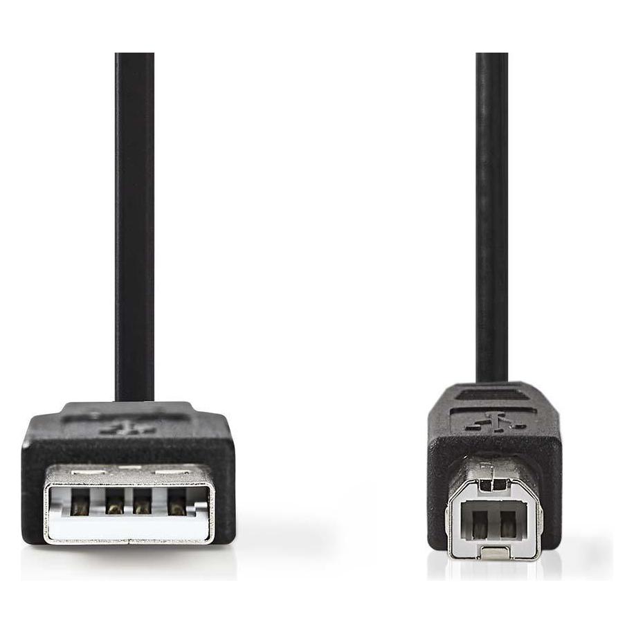 Nedis USB A - USB B (2 m, USB 2.0) (CCGB60100BK20)