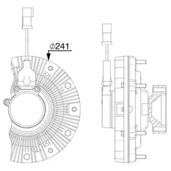 Kupplung Kühlerlüfter MAHLE CFC 257 000P