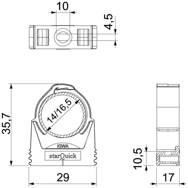 OBO Bettermann Collier StarQuick SQ-15 14,0-16,5 mm LGR (2146096)