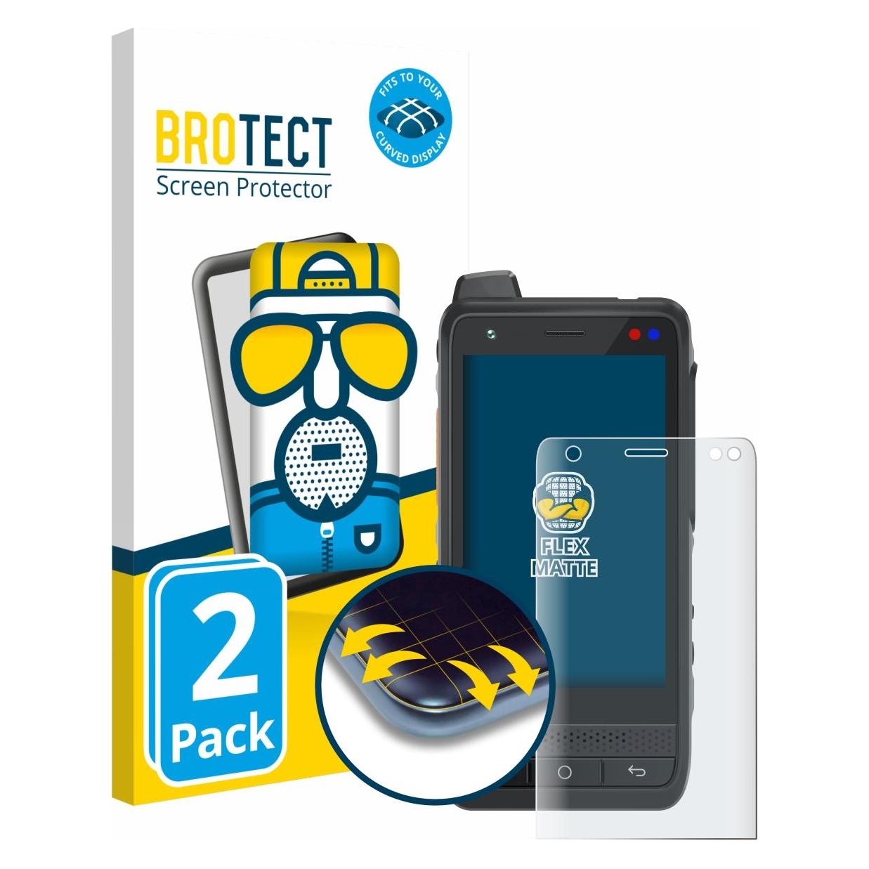 Brotect Fullscreen für Uniwa F400 Schutzfolie Displayschutz Folie Matt Entspiegelungsfolie (5661338)