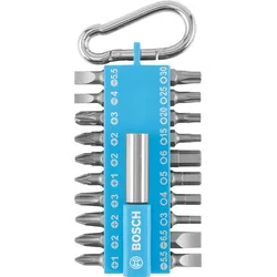 Bosch 21-teiliges Schrauberbit-Set mit Snap-hook (hellblau) Ausstellerversion hellblau - 2607012001 - hellblau