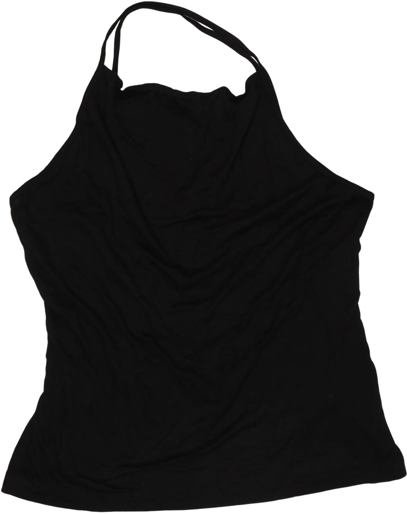 Ninety Percent Damen Top, Schwarz, Gr. L, Lyocell - Second Hand