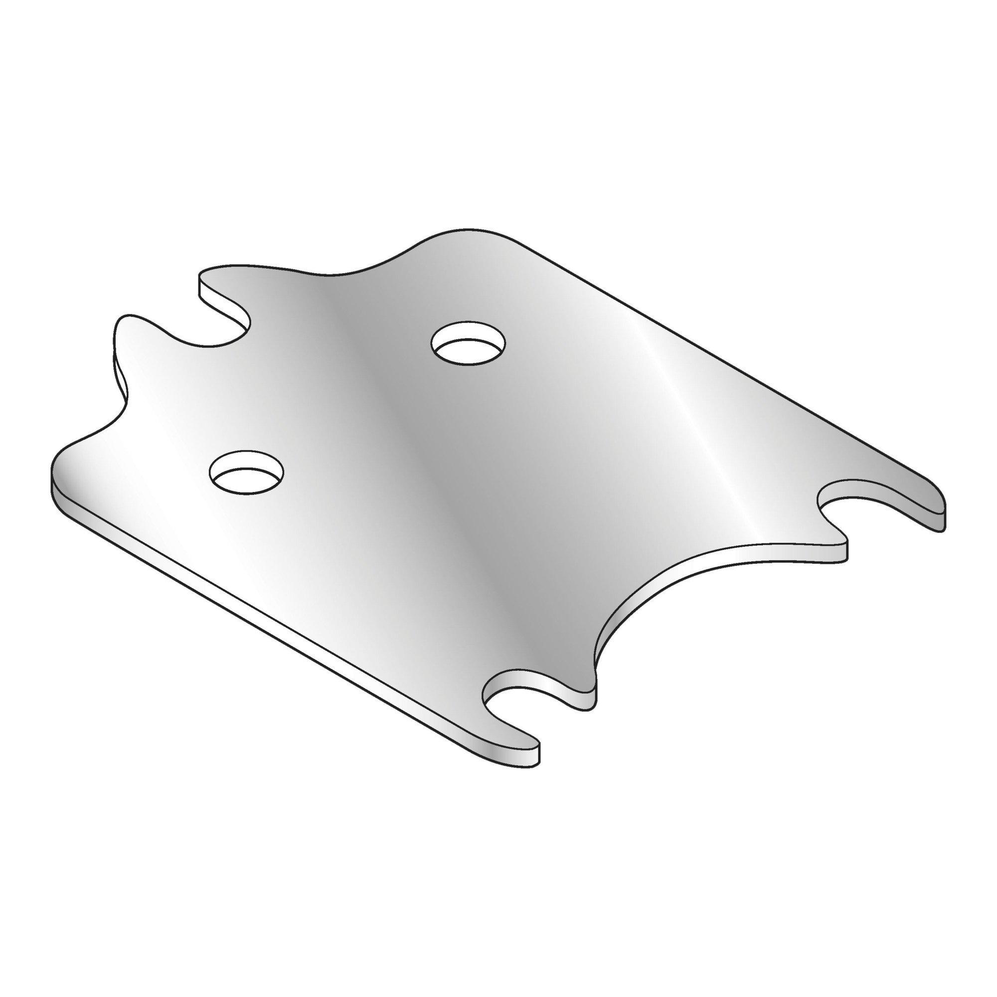 Bito Unterlegbleche F2-3 für Weitspannregale L103,3xB80 mm Materialstärke 1 mm, verzinkt (26451)