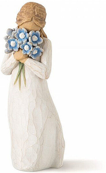 WILLOW TREE Figurine - Forget me not weiss B