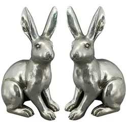 Silberner Osterhase Argent, links