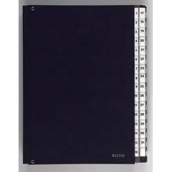 LEITZ Pultordner DIN A4 32 Taben schwarz