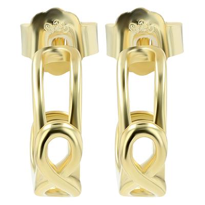 Paar Ohrstecker ADELIA´S "Ohrringe – Ohrstecker Unendlichkeitszeichen aus 925 Silber", Damen, Gr. Damen, Silber 925 (Sterlingsilber), gold, Ohrringe, Zum Verschenken – ideal zum Geburtstag