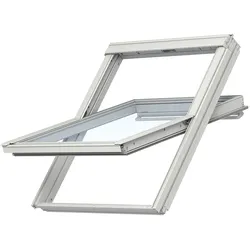 VELUX Dachfenster GGL 2067 Schwingfenster Holz weiß lack ENERGIE Wärmedämmung, 78x98 cm (MK04)