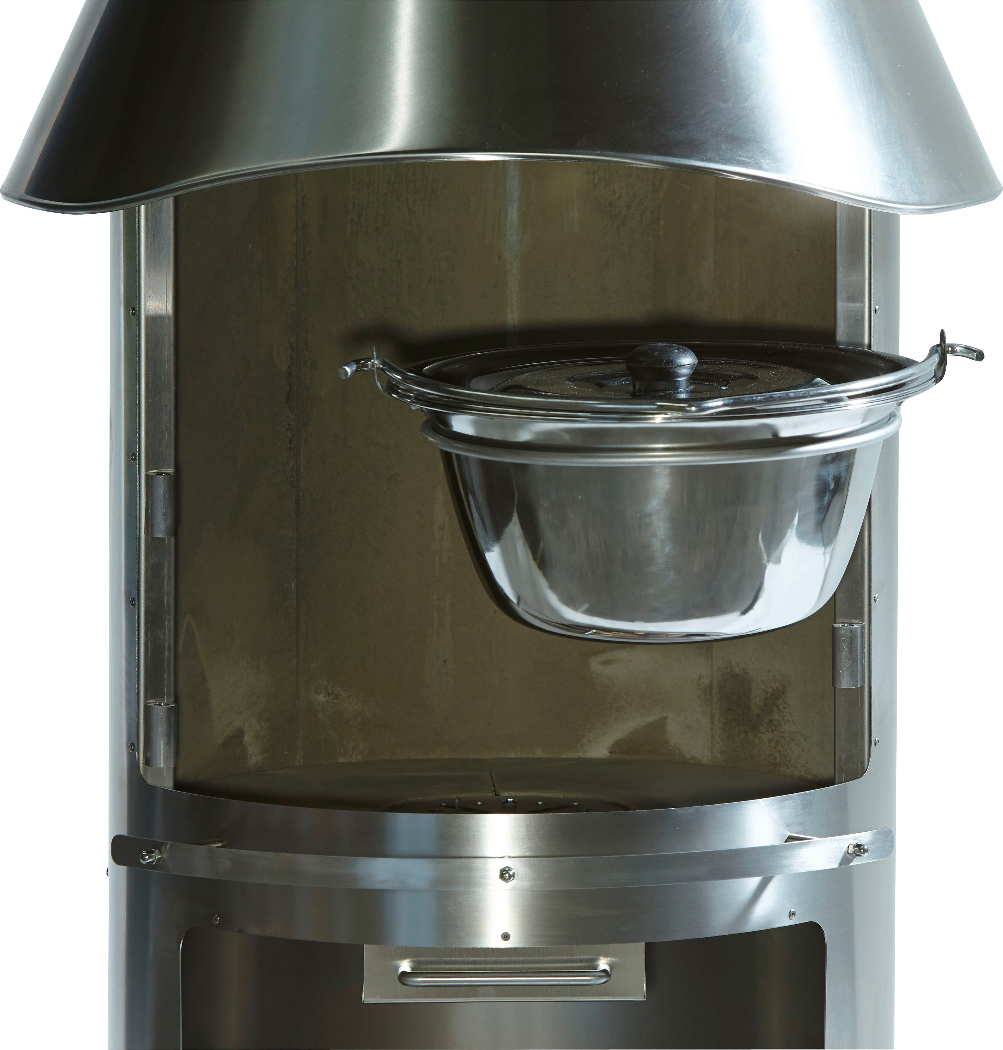 Grilltopf BUSCHBECK, grau, B:35cm H:16cm, Töpfe, Grilltopf, für Gartenkamin »Auckland«, ØxH: 35x16 cm grau Höhe 16cm