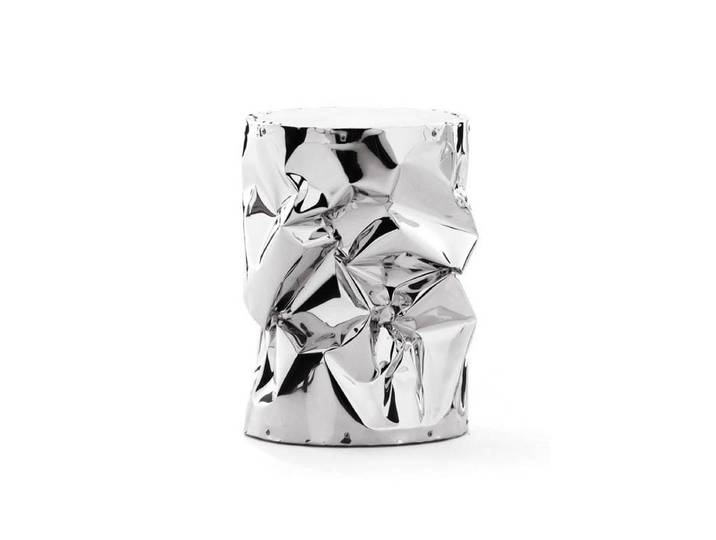OPINION CIATTI tabouret TAB.U (Miroir - aluminium/bois)