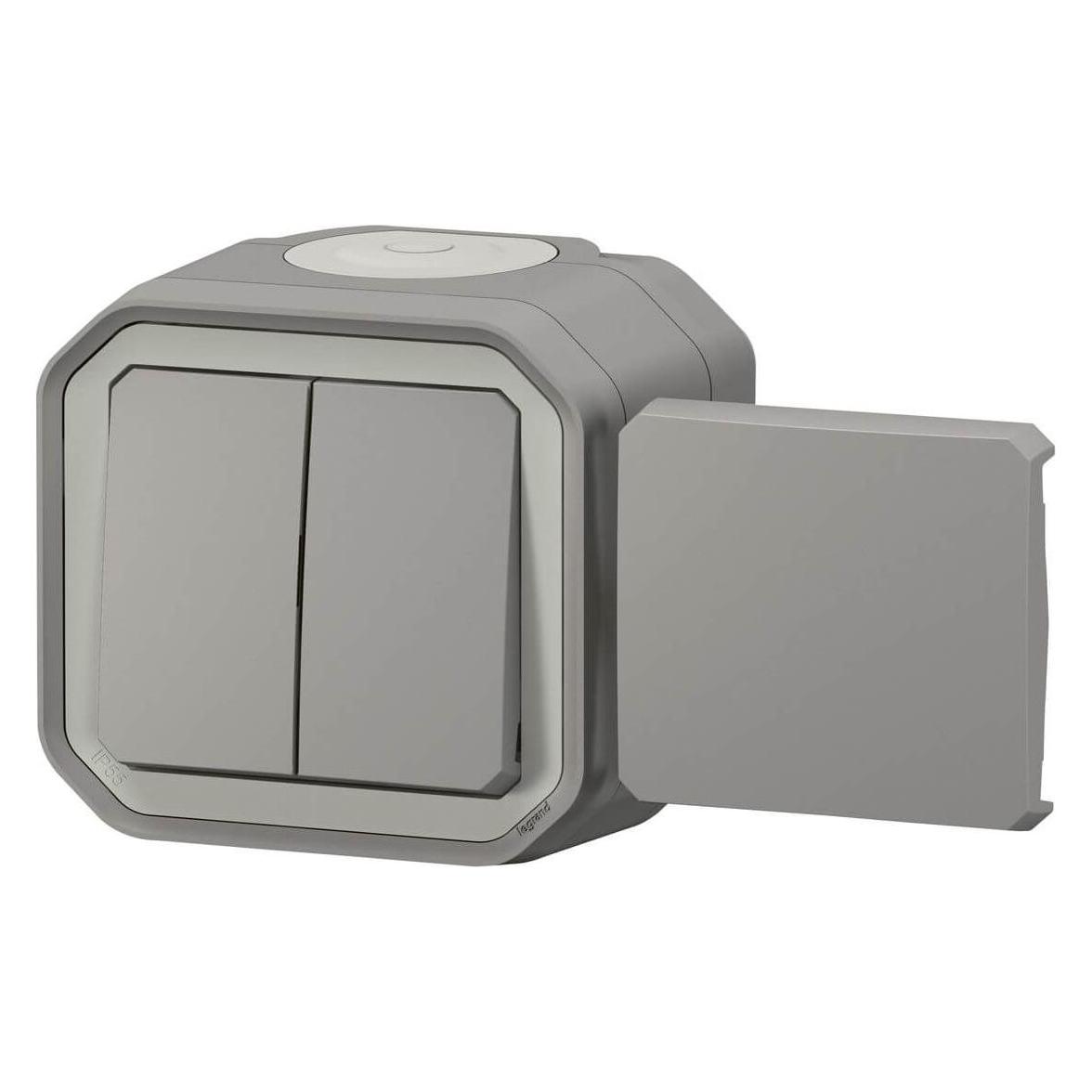 Legrand Plexo New 5-in-1-Feuchtraum-Aufputz-Schalter (069719L)