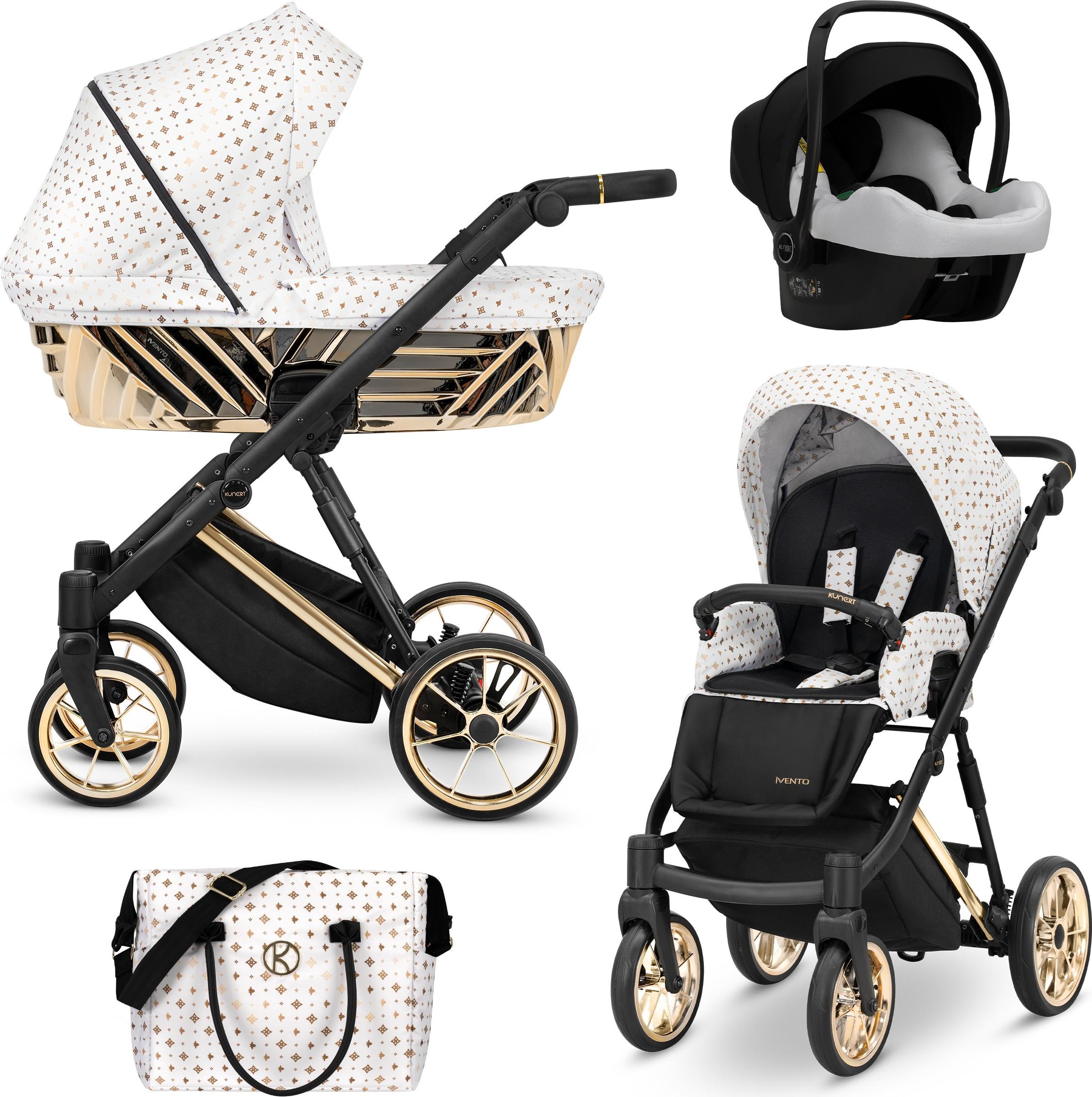 Kinderwagen Kunert Ivento Glam Premium 3in1 - Farbe: White Style