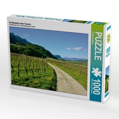 CALVENDO Puzzle Im Etschtal nahe Tramin | 1000 Teile Lege-Größe 64x48cm Foto-Puzzle für glückliche Stunden