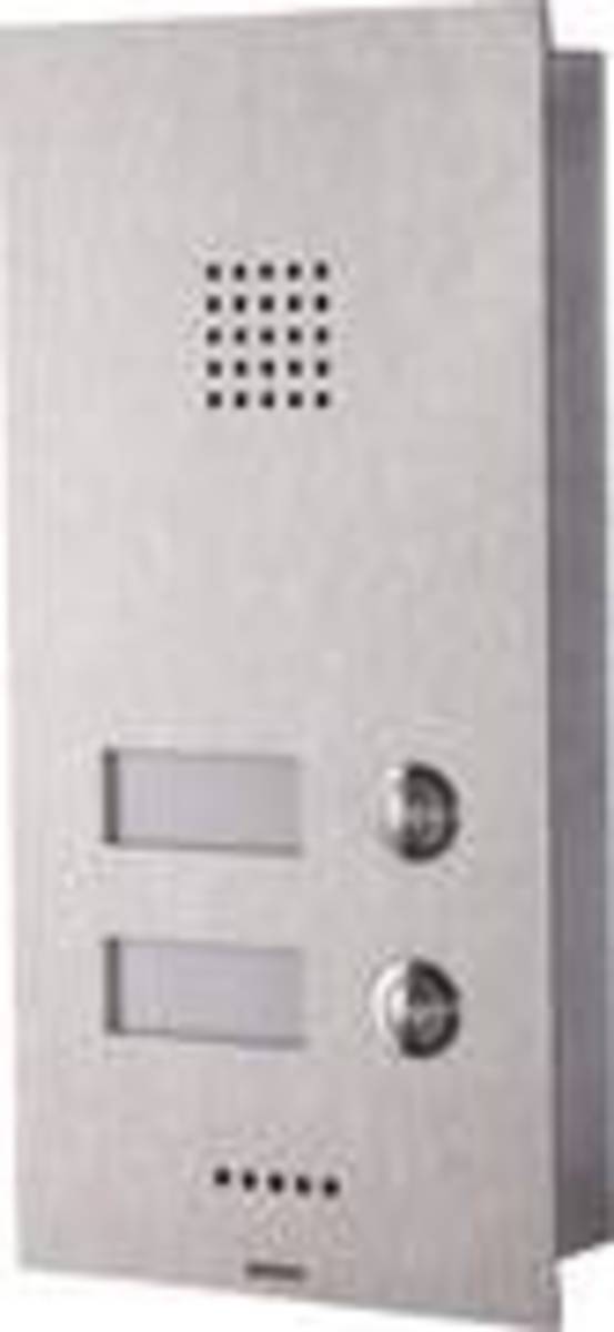 Wantec MONOLITH C a/b 2T Türsprechstelle mit 2 Tasten, 4052, 4052