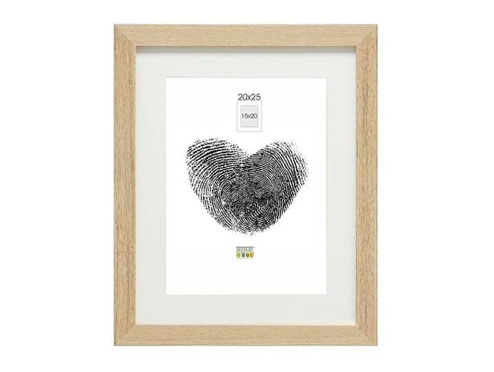 Deknudt Frames Cadre et Passe-partout 1 photo 15x20cm Bois clair S66KH1 P1 1 vue - taille du cadre 20x25cm - Bois MDF -à accrocher ou à poser