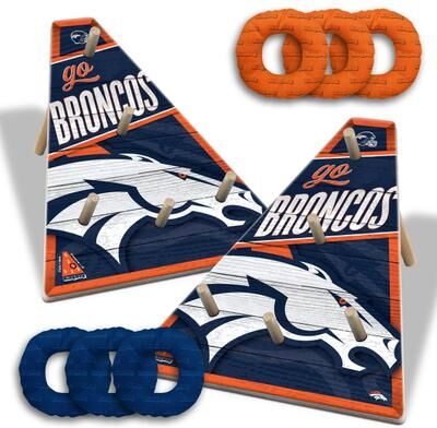 Skip's Garage Denver Broncos NFL Ring Bag Toss Game