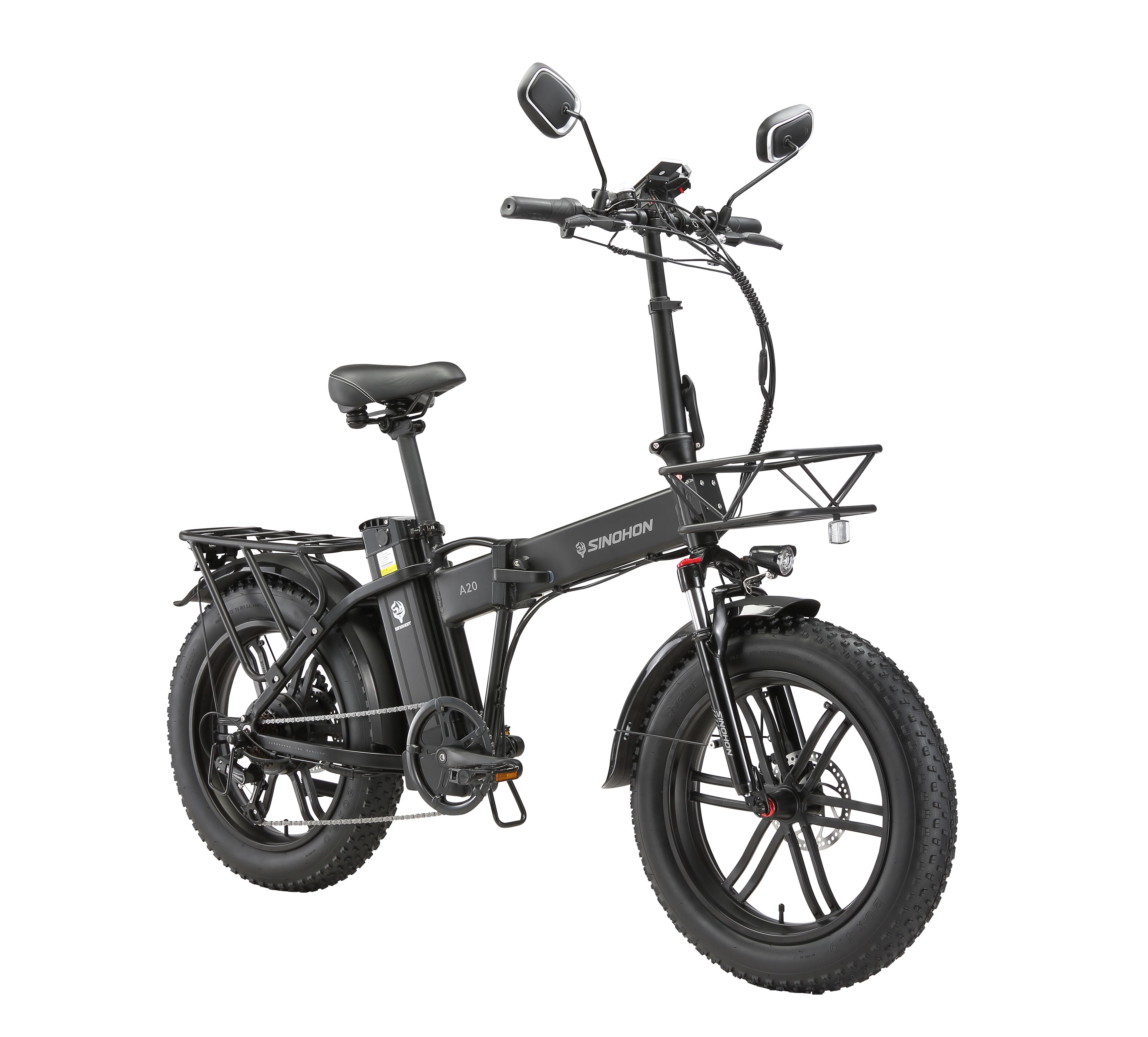 A20 All-Terrain Faltbares E-Bike,48V 18Ah, 25km/h,20 Zoll × 4.0 Zoll ultrabreite Offroad-Reifen.
