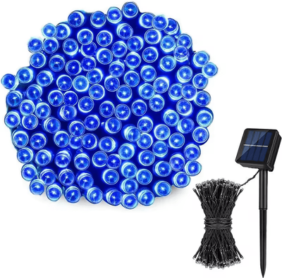 Inspire Curations Solar Fairy String Lights With 8 Lighting Modes blue 7m 50leds
