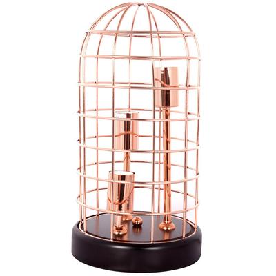 KAYOOM Tischleuchte "Tischlampe Kepler 510", rosa (kupfer), 3, Ø 21cm H: 40cm, 1 Stk., Leuchten, modern, Tischleuchte
