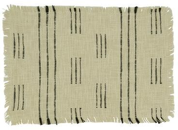 Saro Lifestyle "Dash Line Design Table Mats (Set of 4) - 14""x20"""