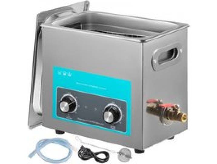 VEVOR Knob Control Ultrasoon Reiniger 6.5L, Ultrasoon Reinigingsapparaat 220V, Ultrasoon Reiniger met Verwarming, Sieradenreiniger Ultrasoon 40 kHz, Digitale Ultrasoon Reiniger 300W