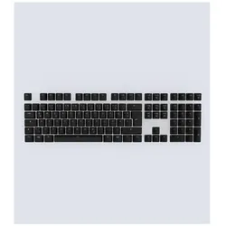 Wooting ABS Keycaps - German (ISO) - Keycaps - Tysk - Sort, Keycaps, Schwarz