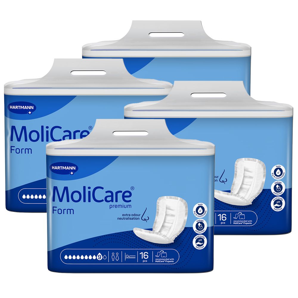 Molicare Premium Form 9 Tropfen 4x16 St Windeln
