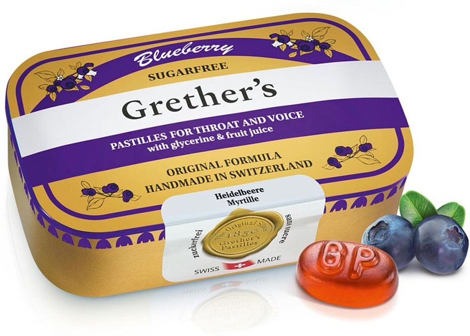 Grethers Blueberry Zuckerfrei Pastillen 110g
