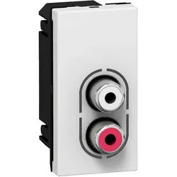 Legrand 078753 Mosaic RCA Farbe: Rot/ws ”Audio” 1-modulig Farbe: Ultraweiß