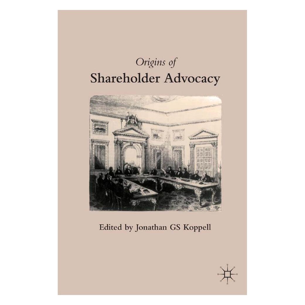 Springer Origins of Shareholder Advocacy (Englisch, Softcover, J. Koppell) (55835710)