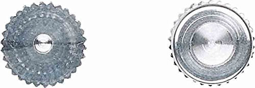 Merten 390199 afsluitdoppen, matzilver, Panzer VE, 8 stuks