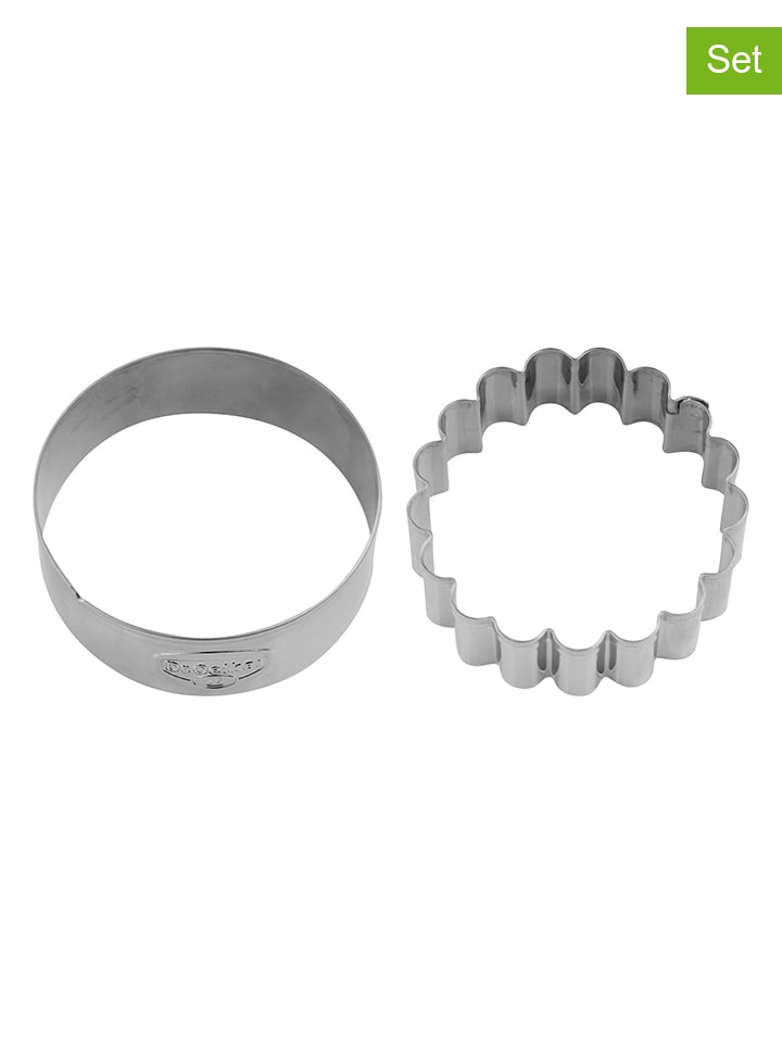 Dr. Oetker 2er-Set: Edelstahl-Ausstecher "Ring" - 2 x 2 Stück - onesize