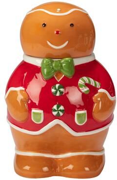 Certified International Holiday Magic Gingerbread 72 oz. 3-D Cookie Jar
