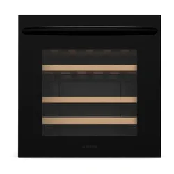 Klarstein Vinoline 30 Built-In Uno Weinschrank | 30 Flaschen | integrierbar | LED | leise Schwarz