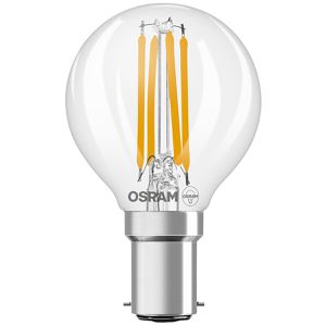 OSRAM LED-Lampe Star Classic P 40 Filament, B15d, 3,4W ersetzt 40W, warmweiß