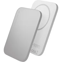 dbramante1928 rechargePowerBank3KWLUltraSlimQi1.3WHT (3000 mAh, 7.50 W), Powerbank, Weiss, Grau