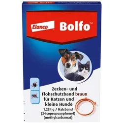 BOLFO Flohschutzband braun f.kleine Hunde/Katzen 1 St