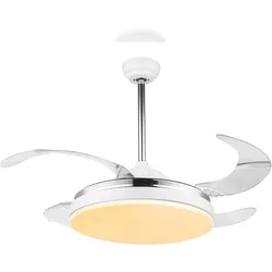 Globo Lighting Deckenventilator Cabrera 100 cm Weiß mit LED Leuchte 100