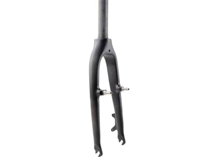HIMALO Carbon Starrgabel 20'' 451 BMX-Gabel C/V Bremse Scheibenbremse Klappbar Fahrrad Gabel 1-1/8'' Gerades Rohr Vorderradgabel QR 9x100mm (Color : Matte)