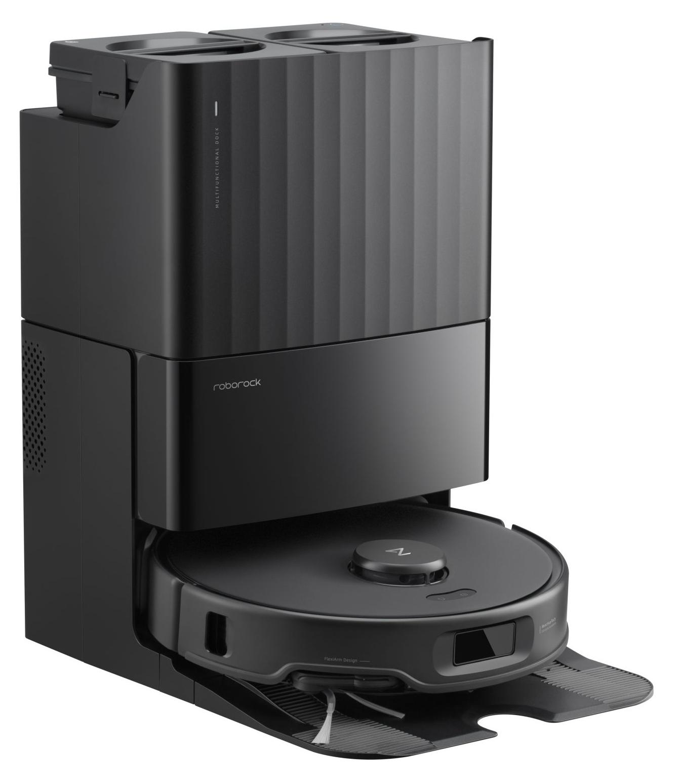 Roborock Qrevo Edge 5V1, Beutellos, Schwarz, Rund, Staubbeutel, 0,325 l, 60,4 dB