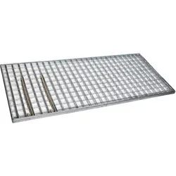 Hager ZAY90275 Bodenrost, Zubehör, aus Stahlblech, für Baureihe 157/177/207