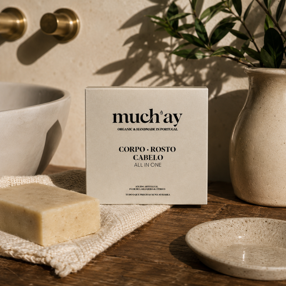 Much'ay Jabón sólido «todo en uno» para el cabello, el cuerpo y el rostro 1&nbsp;un.