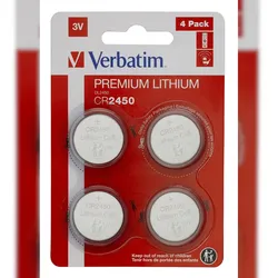 Verbatim CR2450 - Einwegbatterie - CR2450 - Lithium - 3 V - 4 Stück(e) - Silber