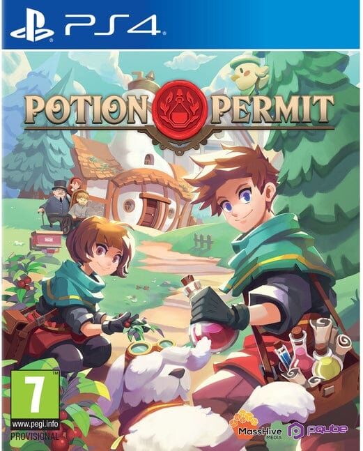 PQube Potion Permit for PlayStation 4 (Disc) - Life-Simulation RPG Game
