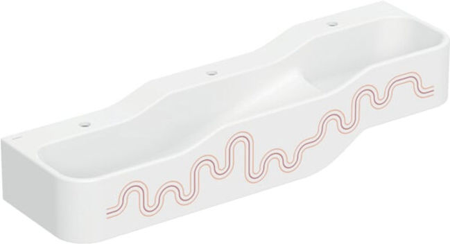 Geberit Aire de jeu/lavage Bambini 140 cm, 3 WP, prof. H I, blanc-rouge/or. (502975FY1)