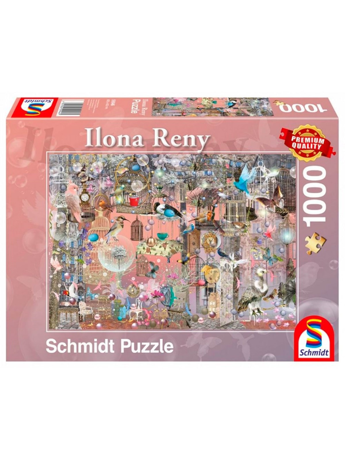 Schmidt Puzzle - Pink beauty (1000 pieces) 2D Puzzles